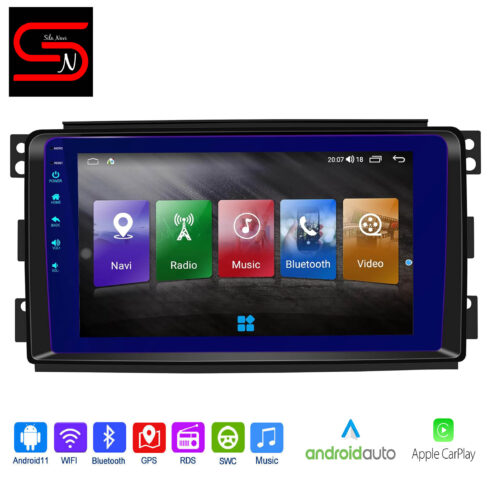Mercedes Benz Smart Fortwo W451 2005-2010  Android Auto Radio GPS WiFi Bluetooth