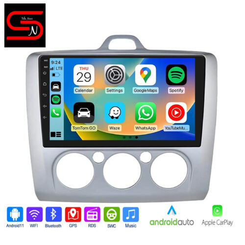 Ford Focus Mk2 Mk3 Exi MT 2 3 2004-2011 Android Auto Radio GPS WiFi Bluetooth Carplay Android Auto