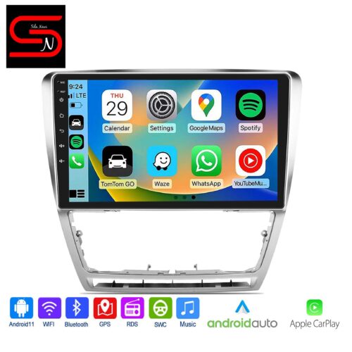 Skoda Octavia 2007-2014 Android Auto Radio GPS WiFi Bluetooth Carplay Android Auto