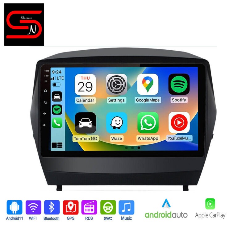 Hyundai ix35 Tucson 2009-2015 Android Auto Radio GPS WiFi Bluetooth Carplay Android Auto