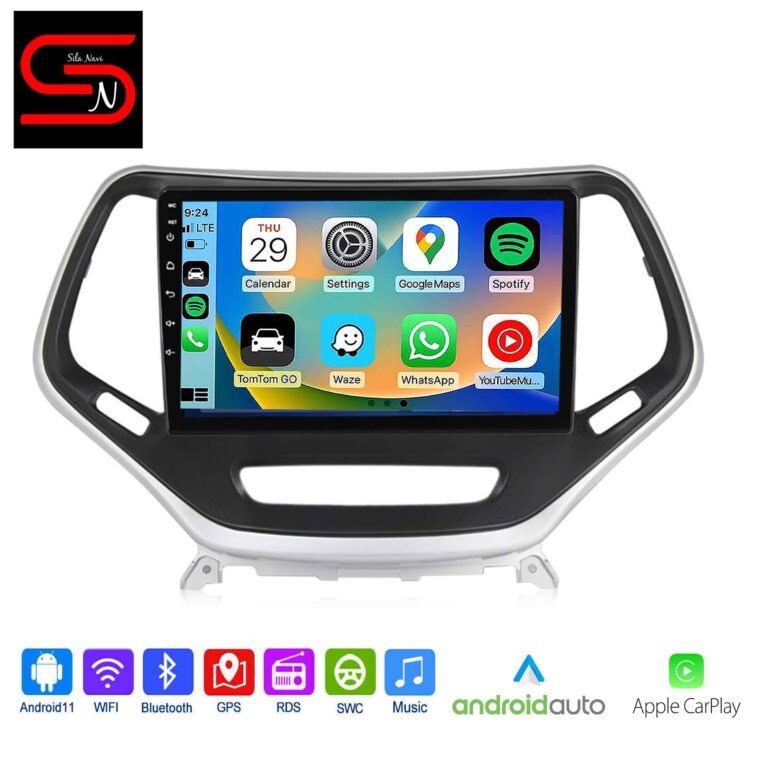 Jeep Cherokee 2014-2018 Android Auto Radio GPS WiFi Bluetooth Carplay Android Auto
