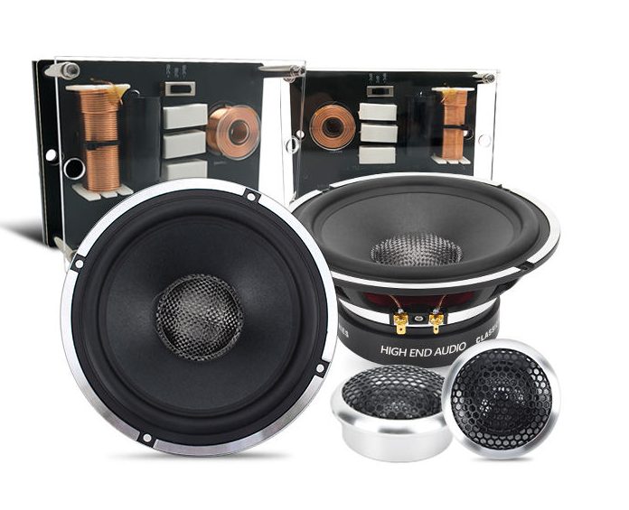 6,5 Zoll 2-Wege-Komponenten-Autolautsprecher für Auto – Präziser Klang, starke Leistung