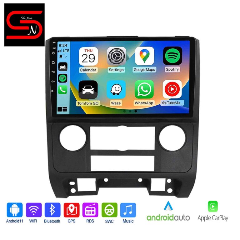 Ford Escape 2007-2012 Android Auto Radio GPS Wi-Fi Bluetooth Carplay Android Auto