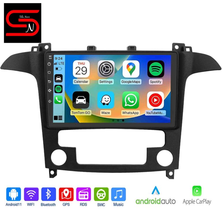Ford S-Max 2007-2008 Android Auto Radio GPS Wi-Fi Bluetooth Carplay Android Auto