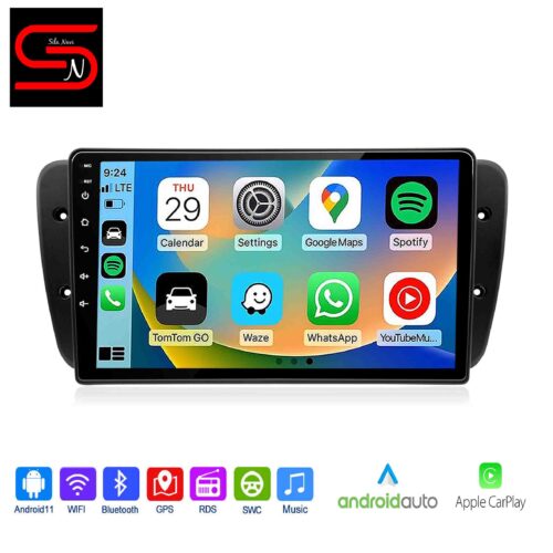 Seat Ibiza 6J 2009 2013, Android Auto Radio GPS Wi-Fi Bluetooth Carplay Android Auto