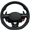 Hochwertiges Black Touch Multifunktions-Sportlenkrad Black Paddle Shifters R8 für Passat B8 Golf 7 T-Roc Viloran ID.3/4