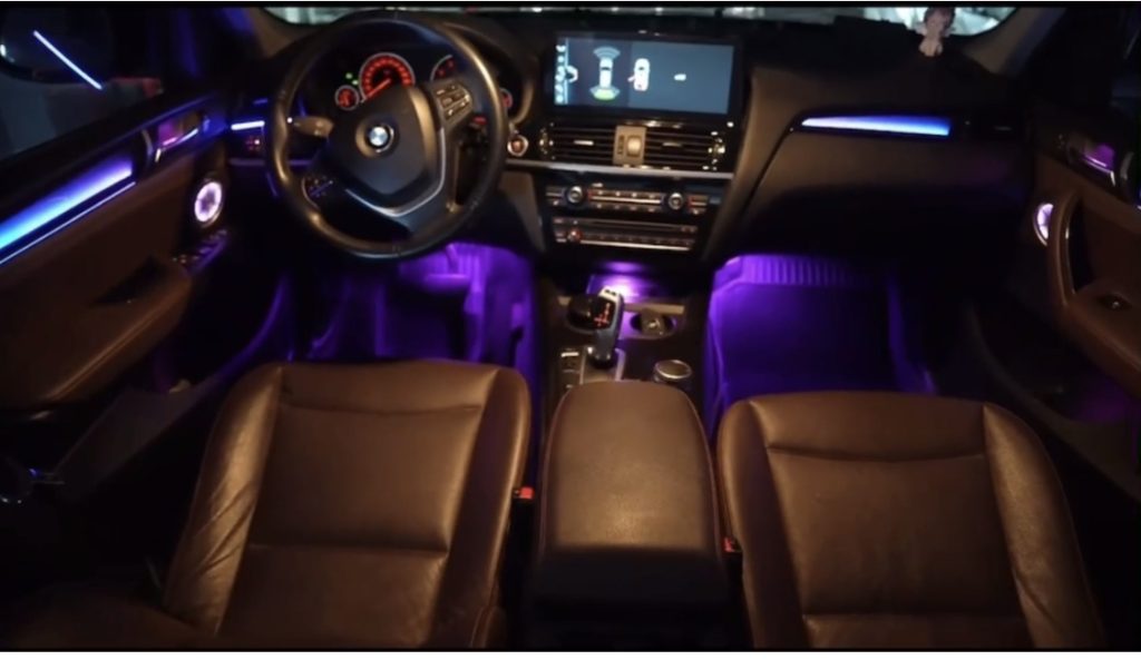 BMW X3/X4 F25 F26 RHD Ambientebeleuchtung Nachrüsten – 64 Farben Dynamisches Galaxie Art